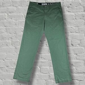 Dixxon Pants Men 38x34 Green D Flexx Chino Loose Fit Straight Utility Work Flex